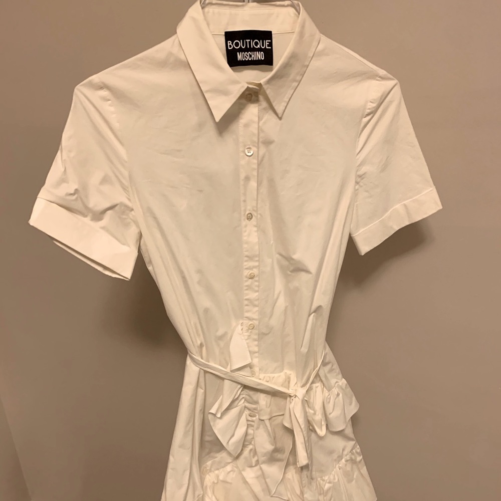 Moschino Boutique White shirt dress